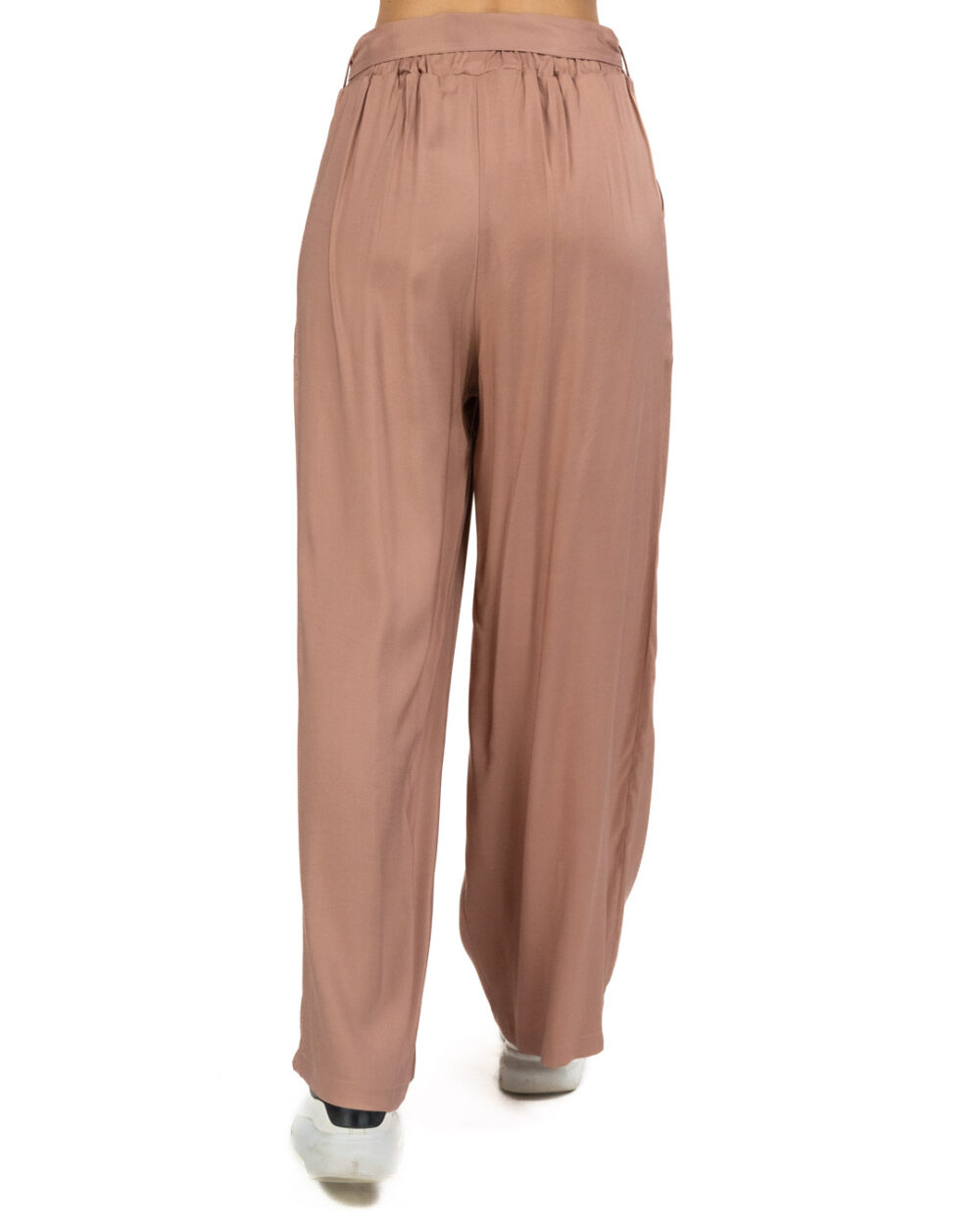 Wu Side - Pantalone in viscosa cipria - immagine 4