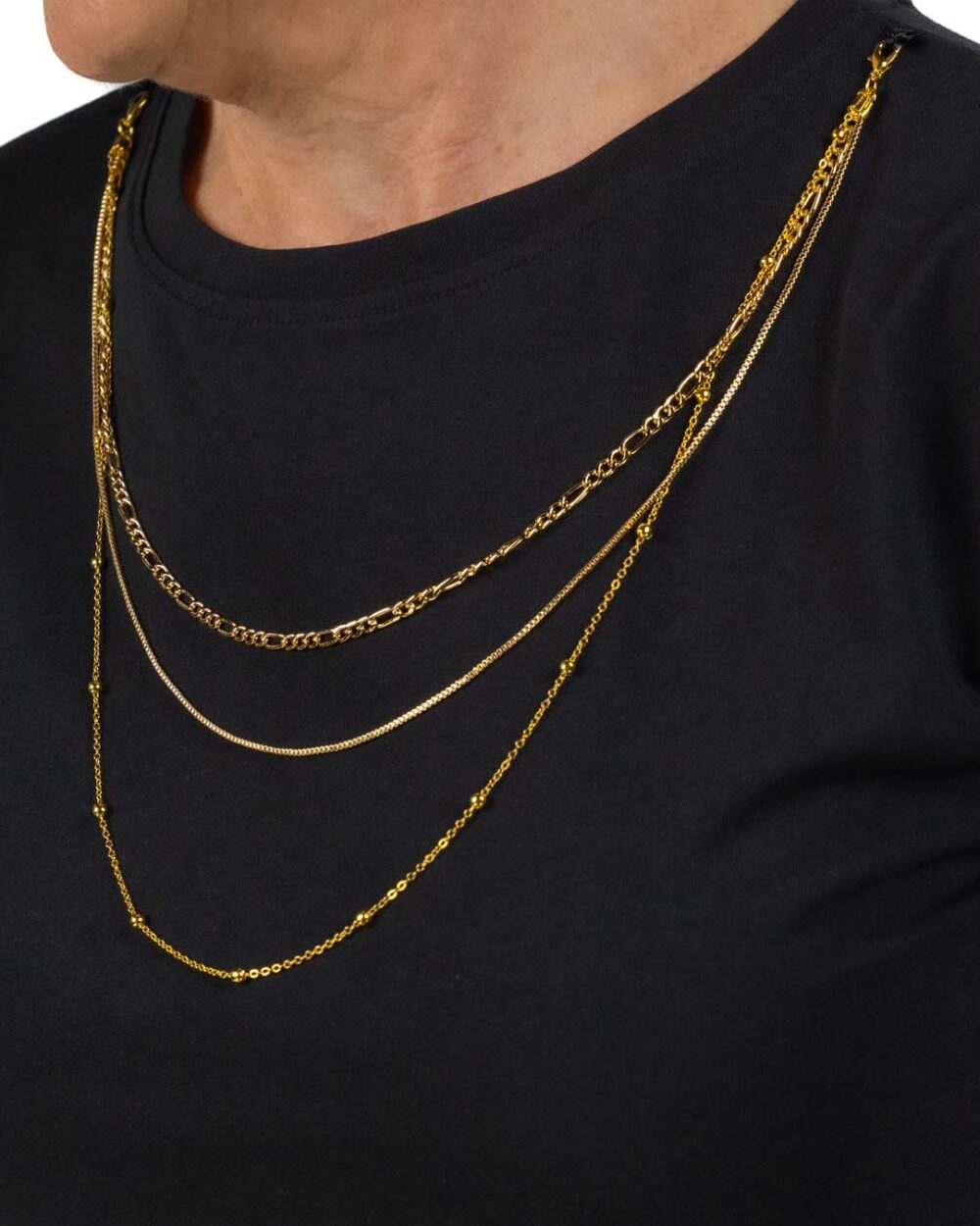 Pennyblack - t-shirt nera con collana - immagine 2