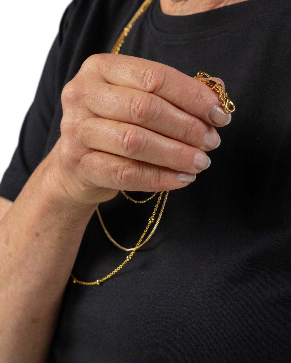 Pennyblack - t-shirt nera con collana - immagine 3