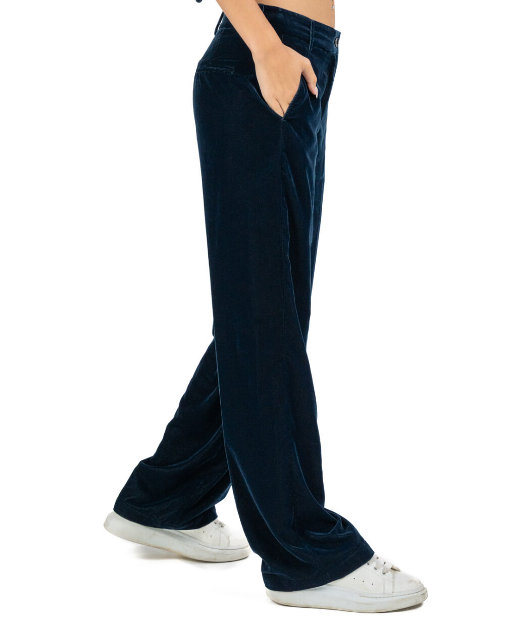 Wu Side - Pantalone velluto blu - immagine 3