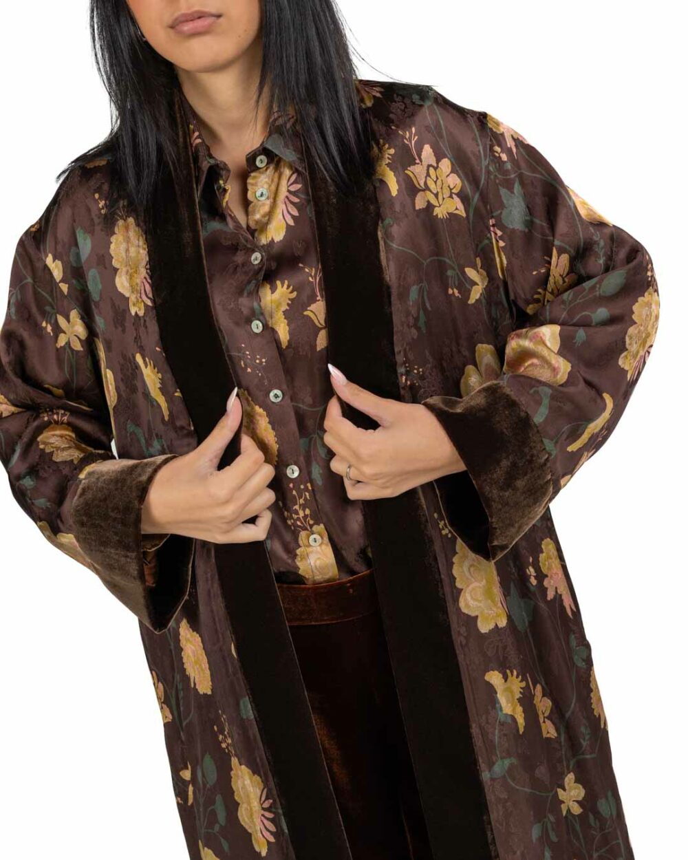 Wu Side - Kimono lungo bronzo - immagine 2