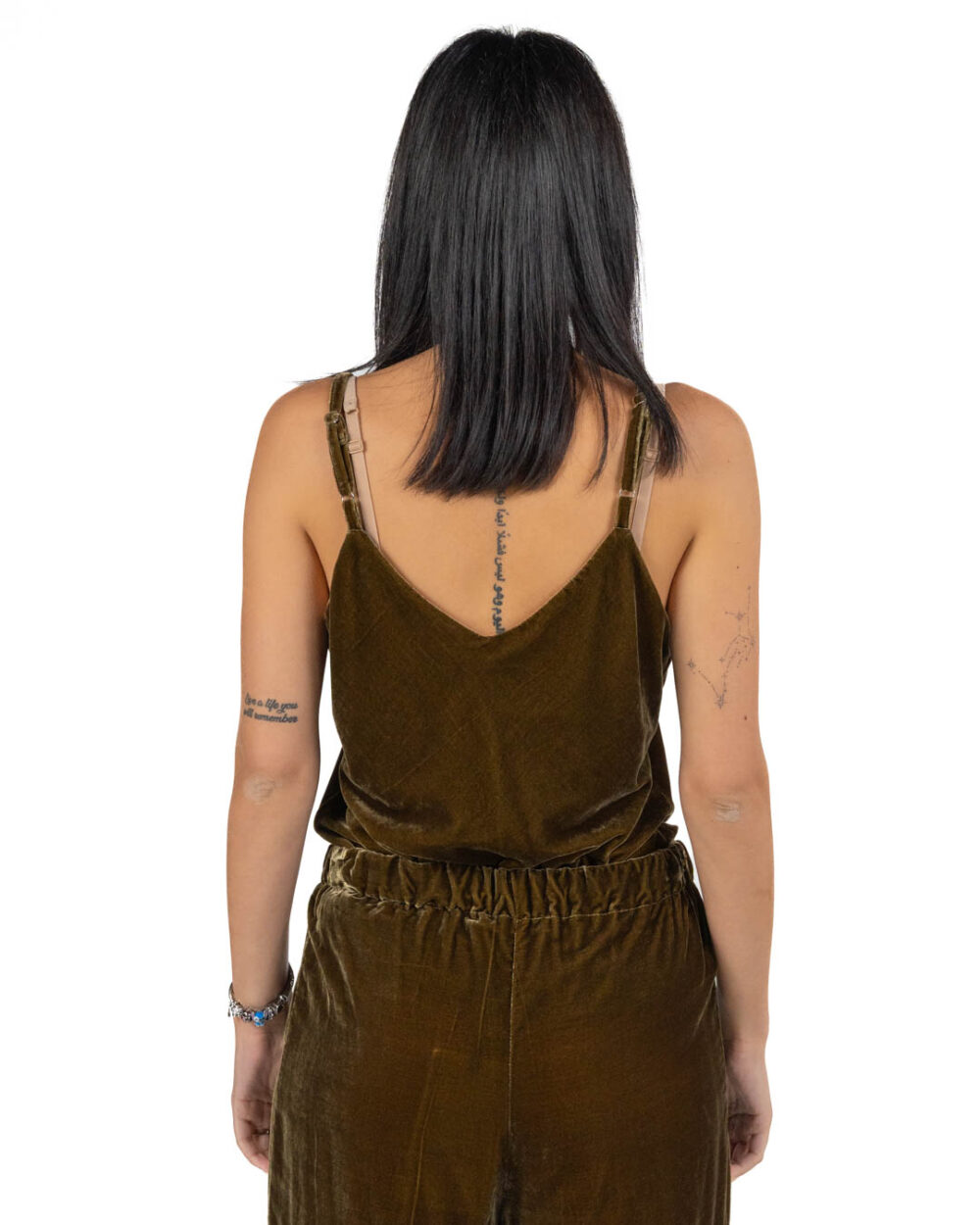 Wu Side - Top velluto color olio - immagine 3