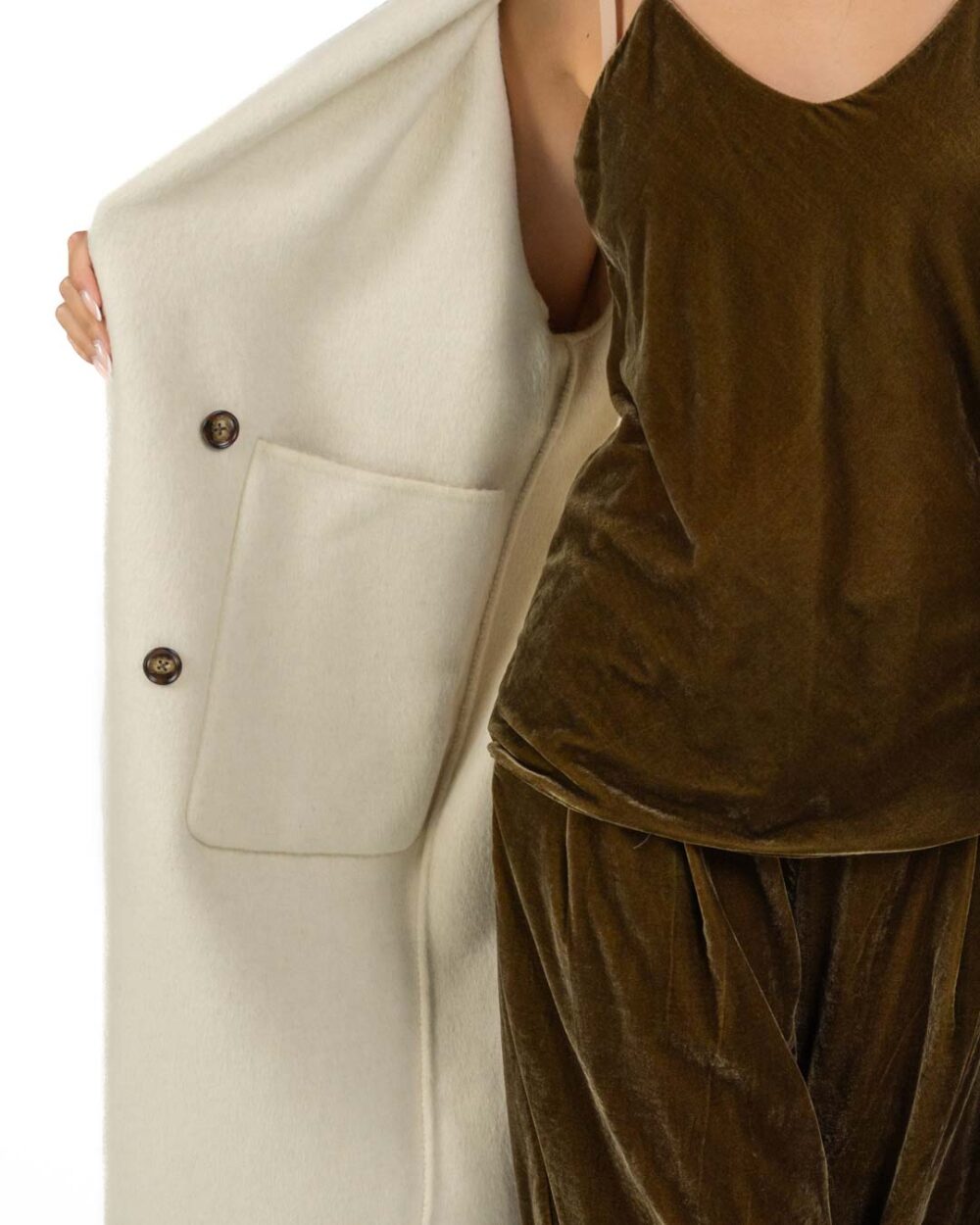 Wu Side - Cappotto lana riso - immagine 5