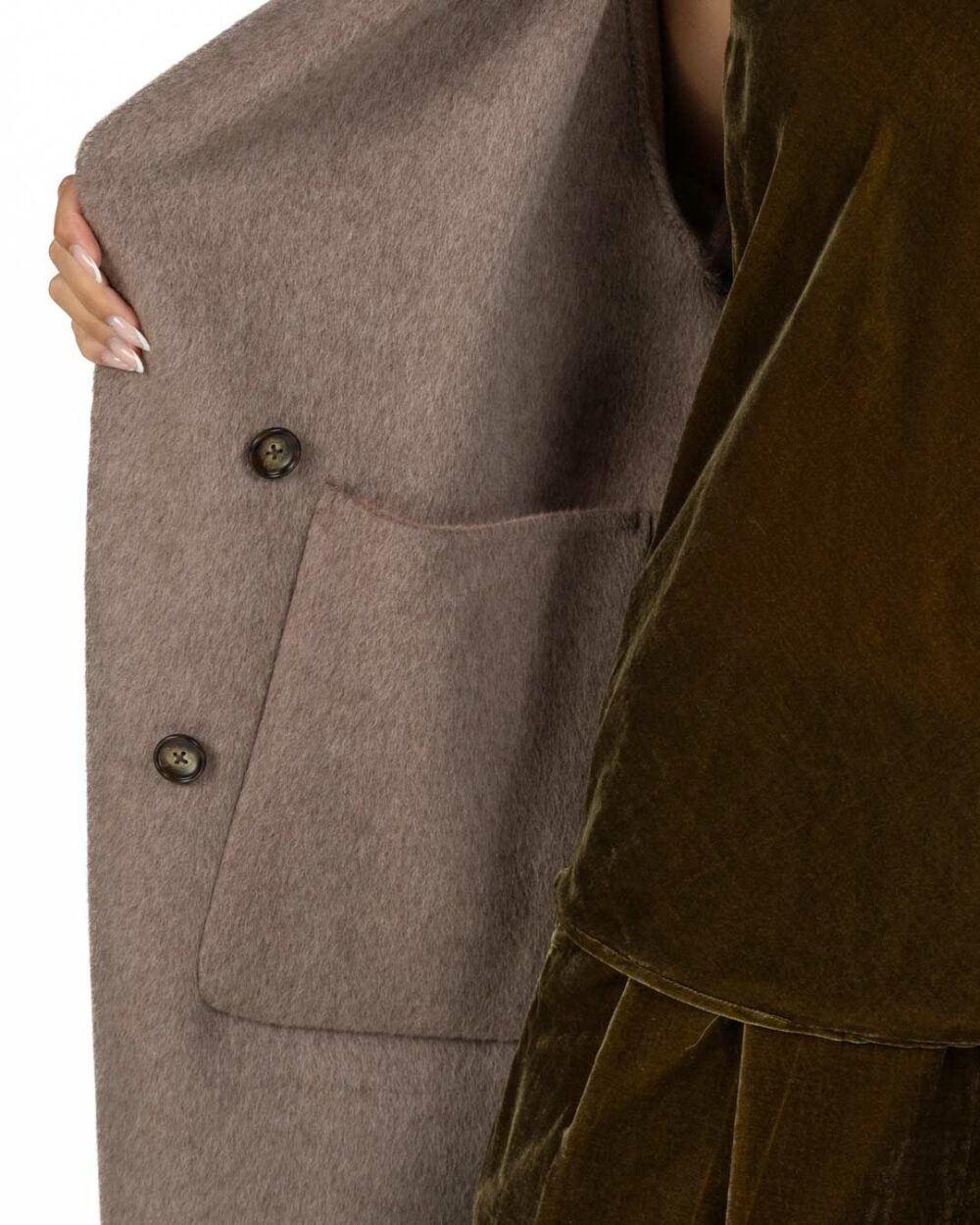 Wu Side - Cappotto lana peach - immagine 5