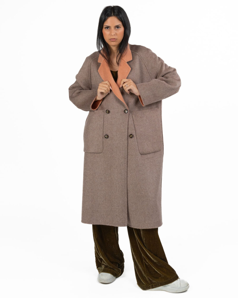Wu Side - Cappotto lana peach - immagine 6