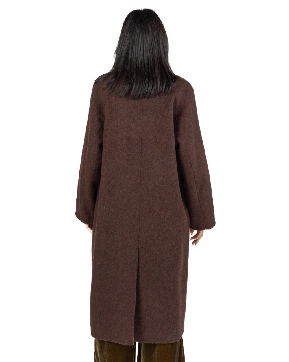Wu Side - Cappotto lana marrone - immagine 4