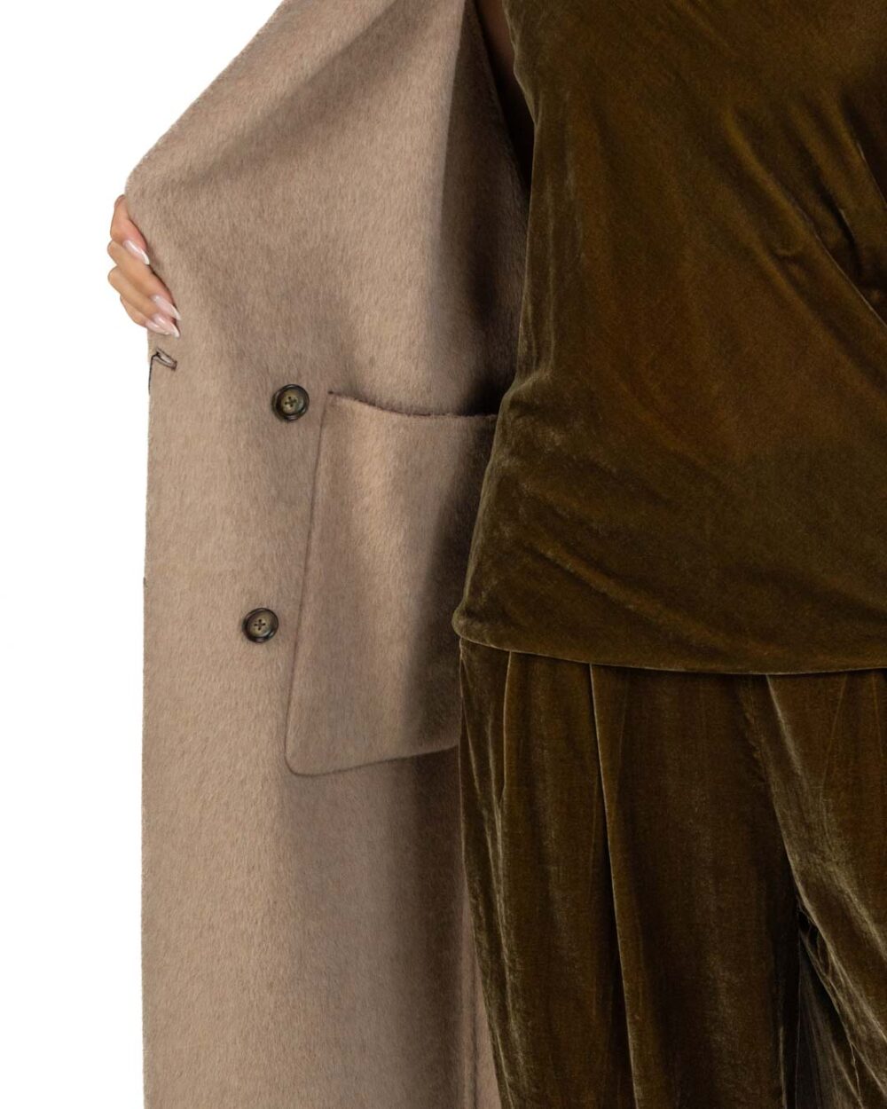 Wu Side - Cappotto lana marrone - immagine 7