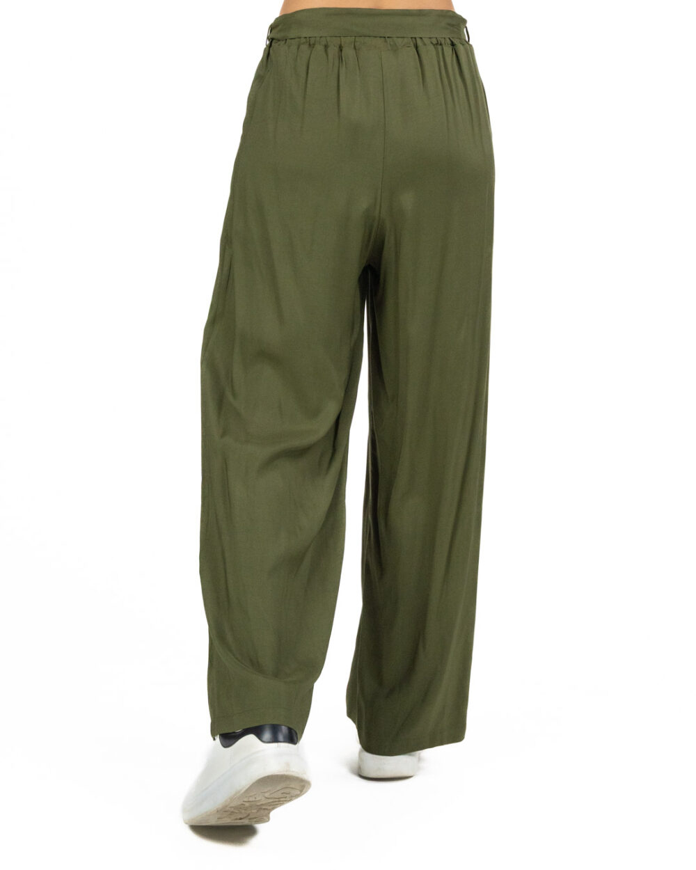 Wu Side - Pantalone in viscosa verde - immagine 5