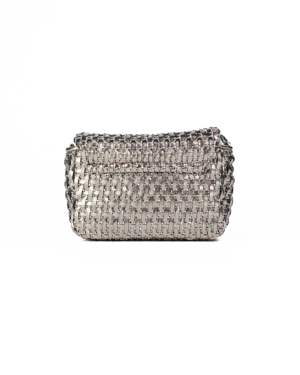 Marella - borsa intrecciata argento - immagine 2