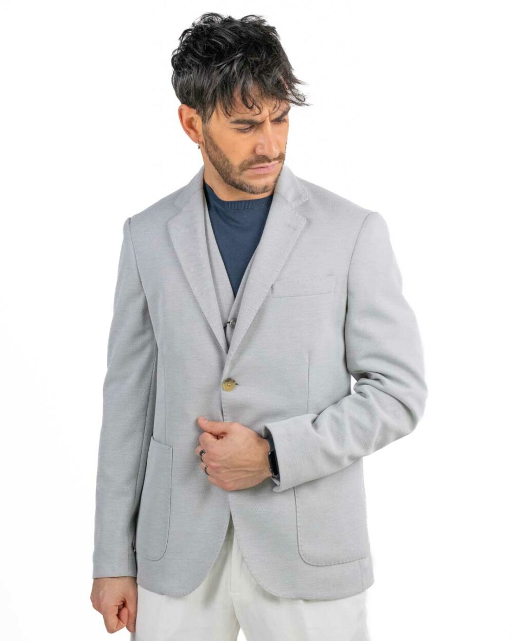 Berti Mode Collection - Gilet grigio - immagine 3