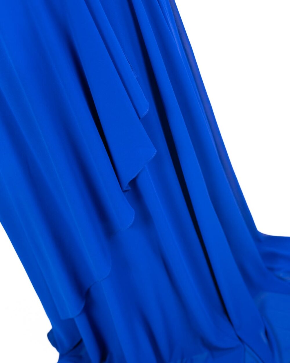 Berti Mode Collection - Abito blu royal scollo plisse - immagine 2