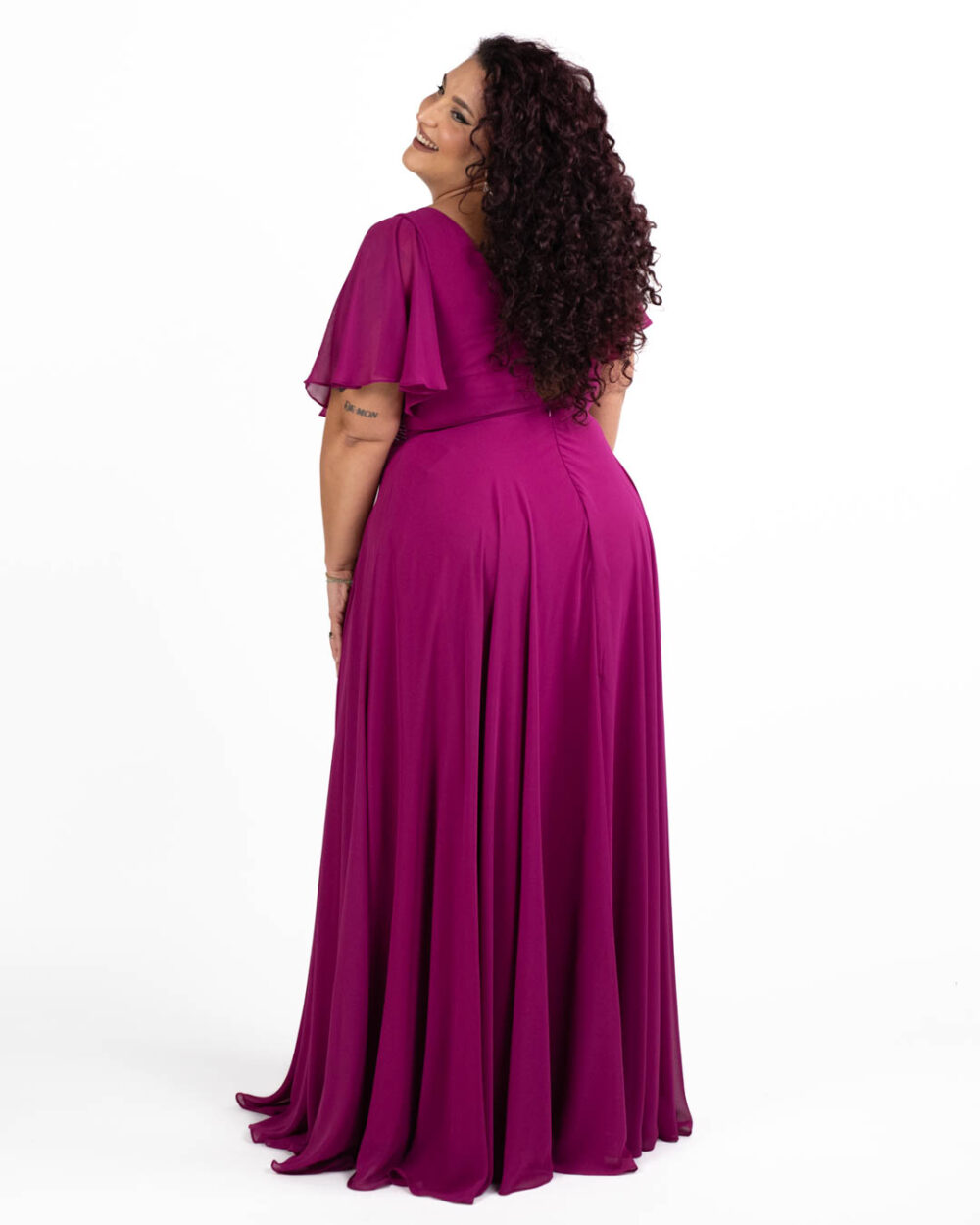 Berti Mode Collection - Abito con applicazioni magenta - immagine 2