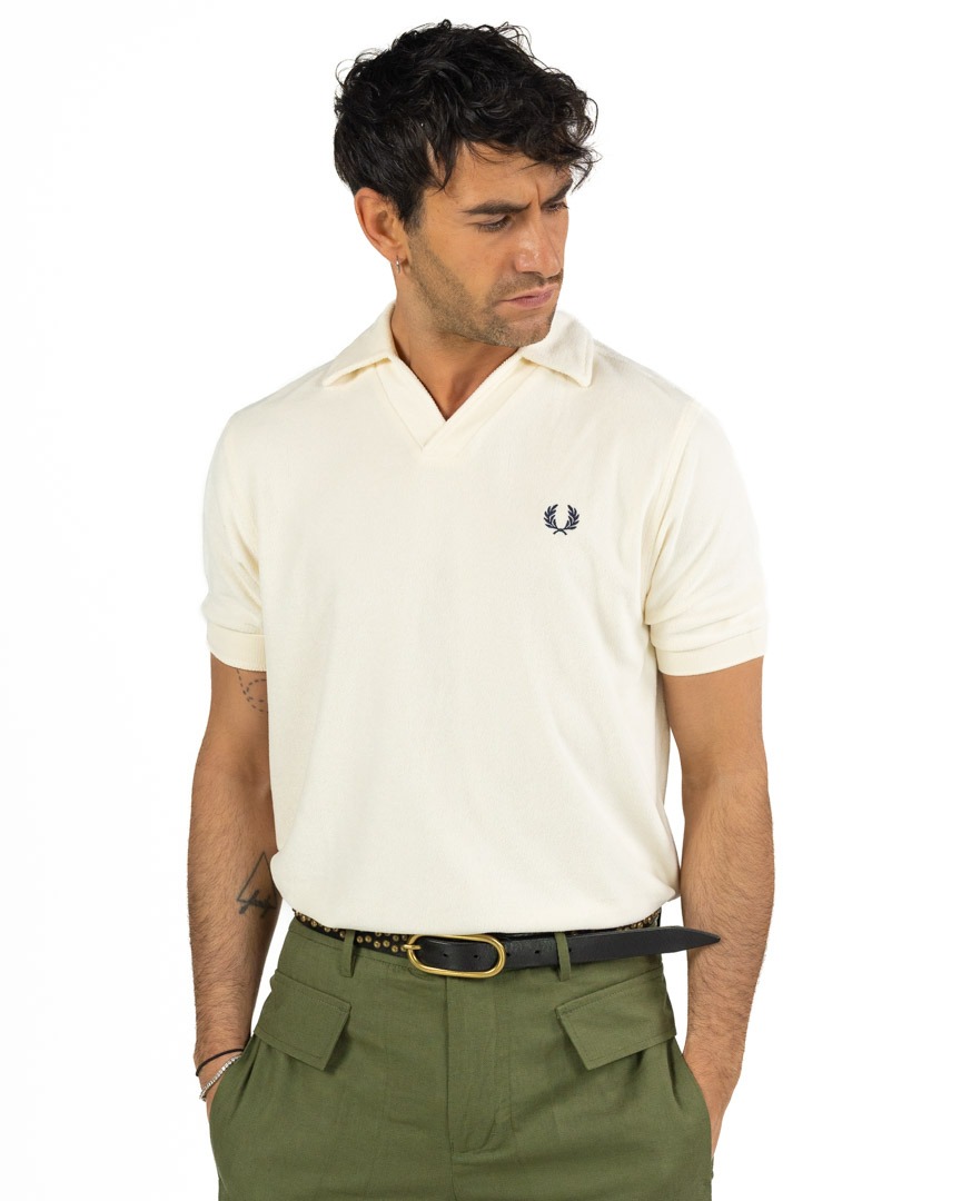 Fred Perry - t-shirt towelling ecru