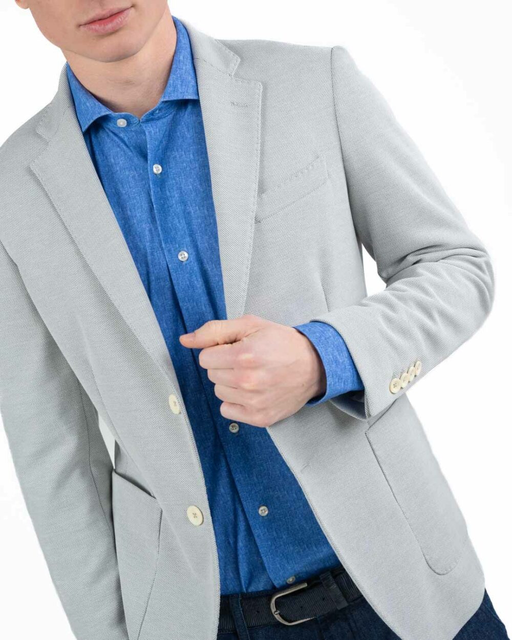 BERTI MODE COLLECTION - Giacca Grigio Chiaro - immagine 2