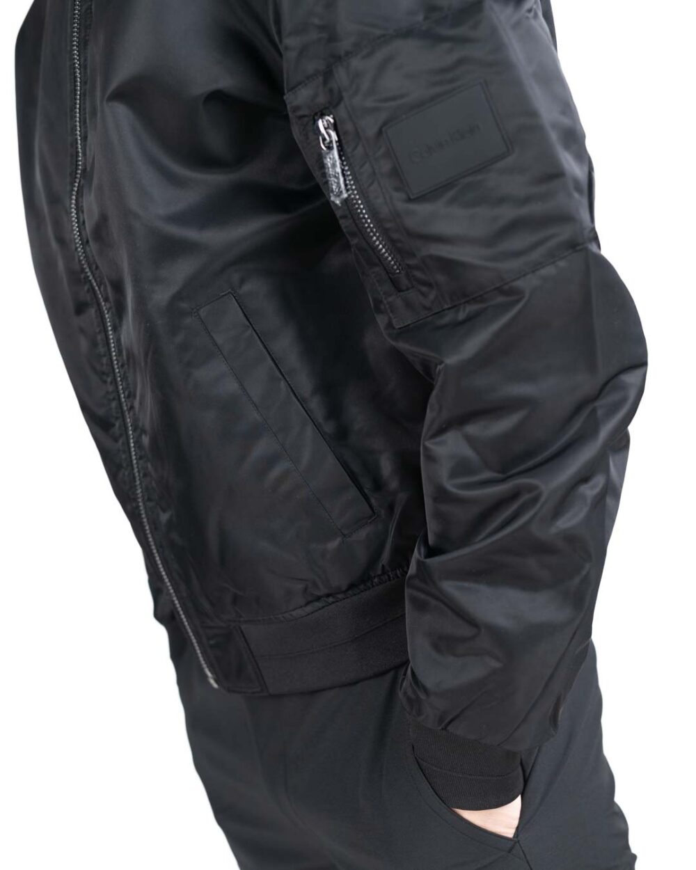Calvin Klein - Giubbino nero bomber - immagine 4