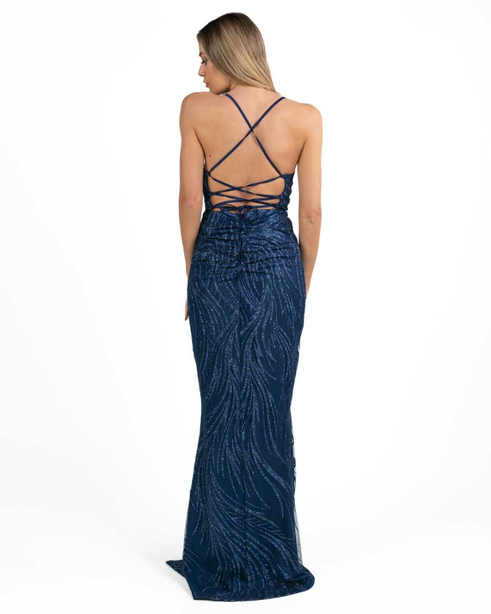 Berti Mode Collection - Abito glitter blu - immagine 4