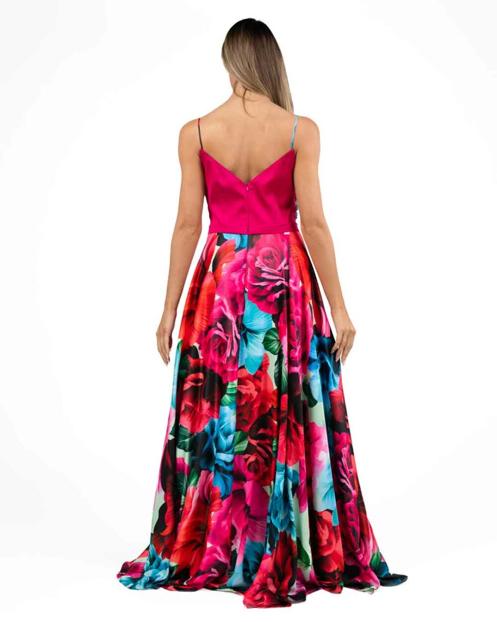 Berti Mode Collection - Abito floreale fucsia - immagine 3