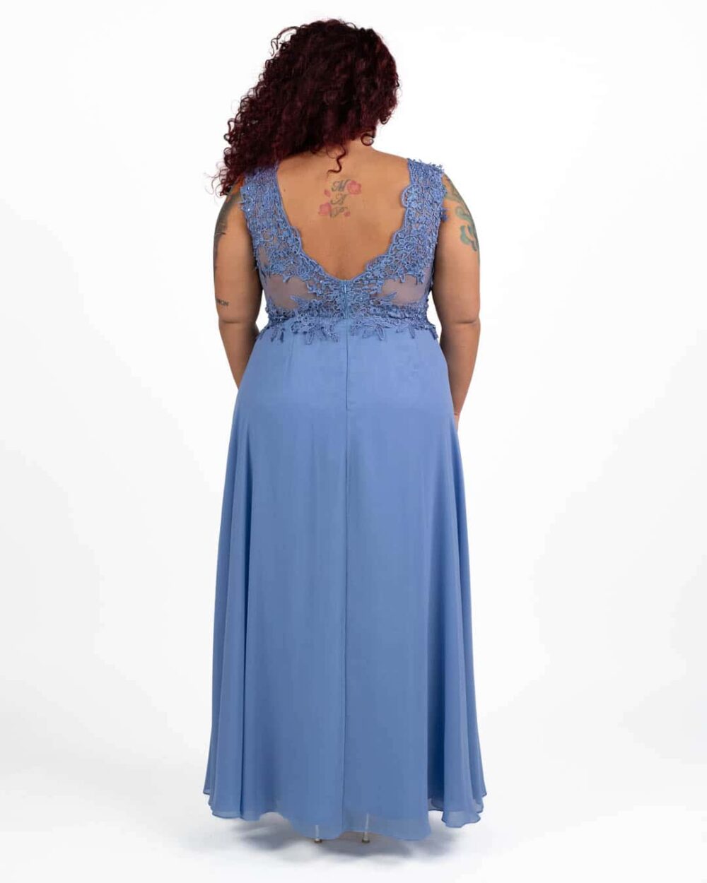Berti Mode Collection - Abito lungo azzurro - immagine 5