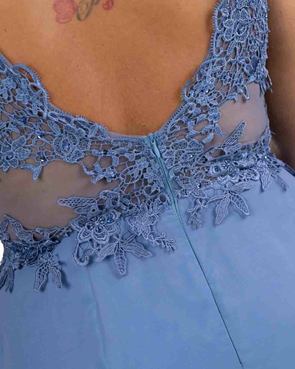 Berti Mode Collection - Abito lungo azzurro - immagine 2