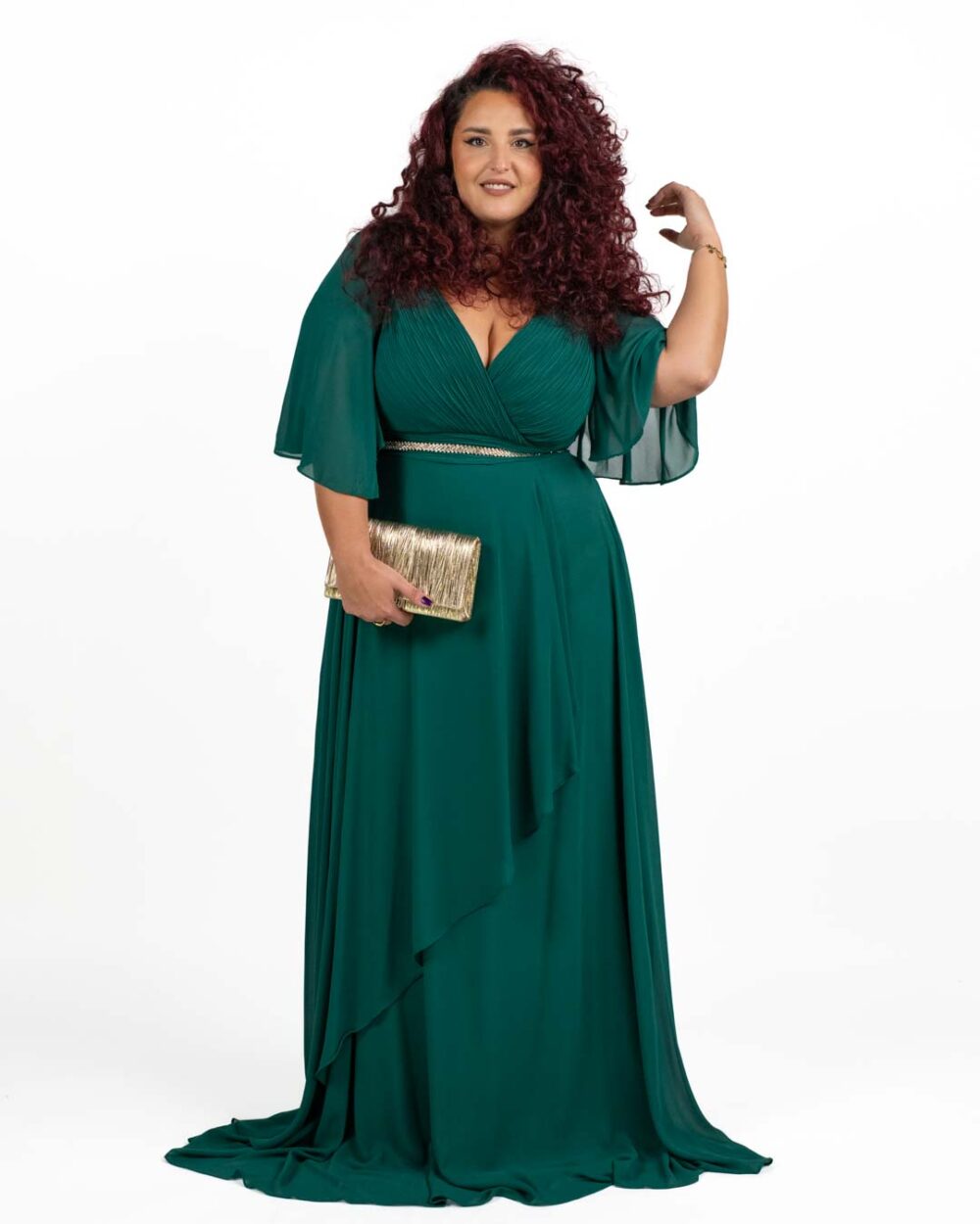 Berti Mode Collection - Abito lungo verde