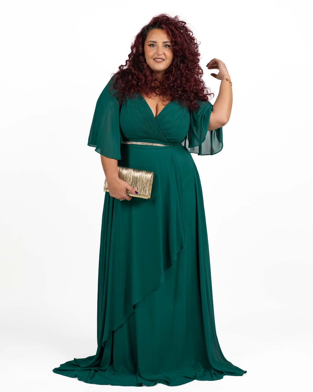 Berti Mode Collection - Abito lungo verde