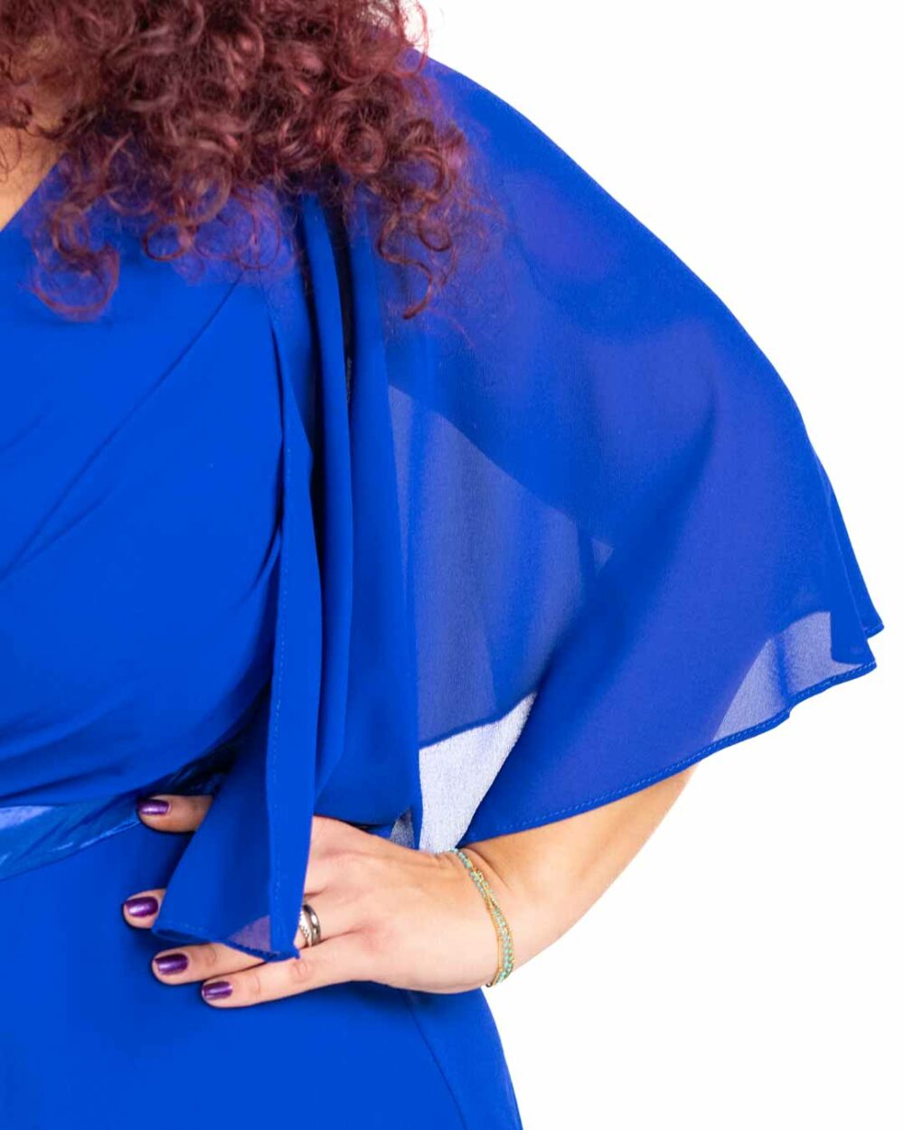 Berti Mode Collection - Abito lungo blu royal - immagine 3