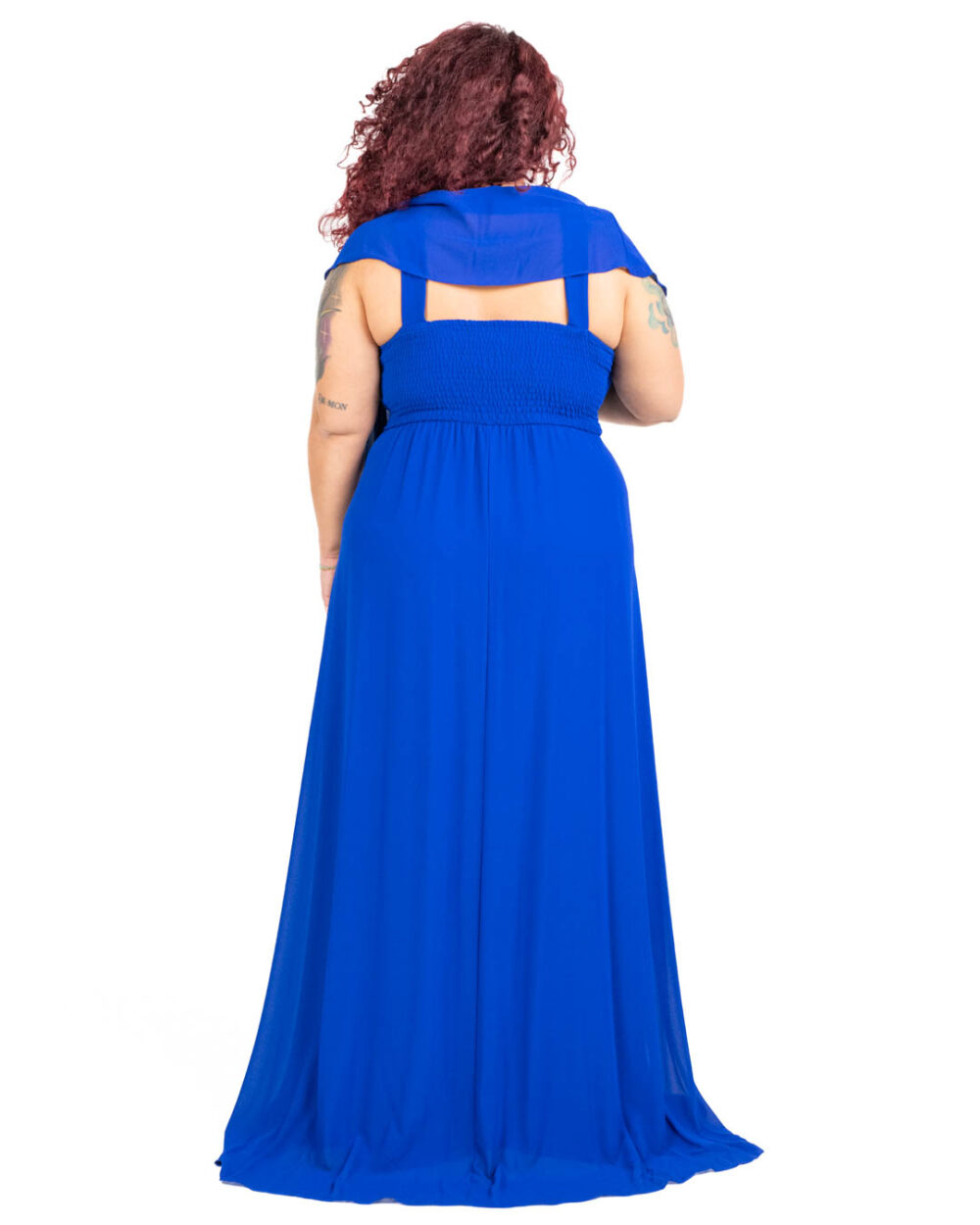 Berti Mode Collection - Abito lungo blu royal - immagine 5