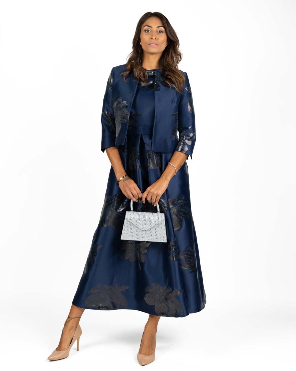 Berti Mode Collection - Giacca floreale blu - immagine 2