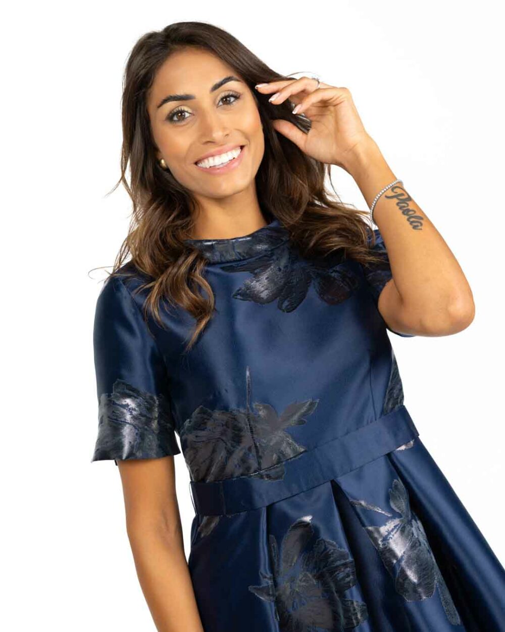 Berti Mode Collection - Abito elegante blu e nero - immagine 2