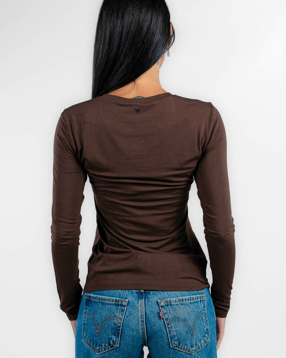 Weekend Maxmara - Maglia marrone a manica lunga - immagine 2