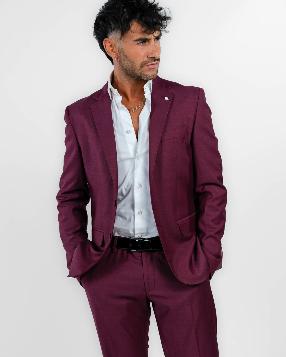 Adriano Langella - completo bordeaux - immagine 2