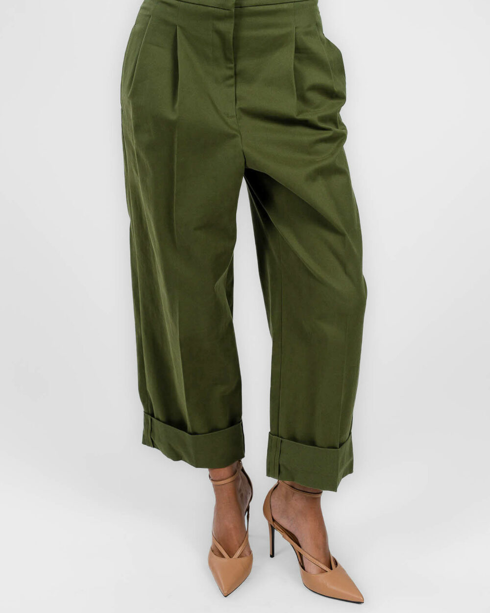 Weekend Maxmara - Pantalone a palazzo verde