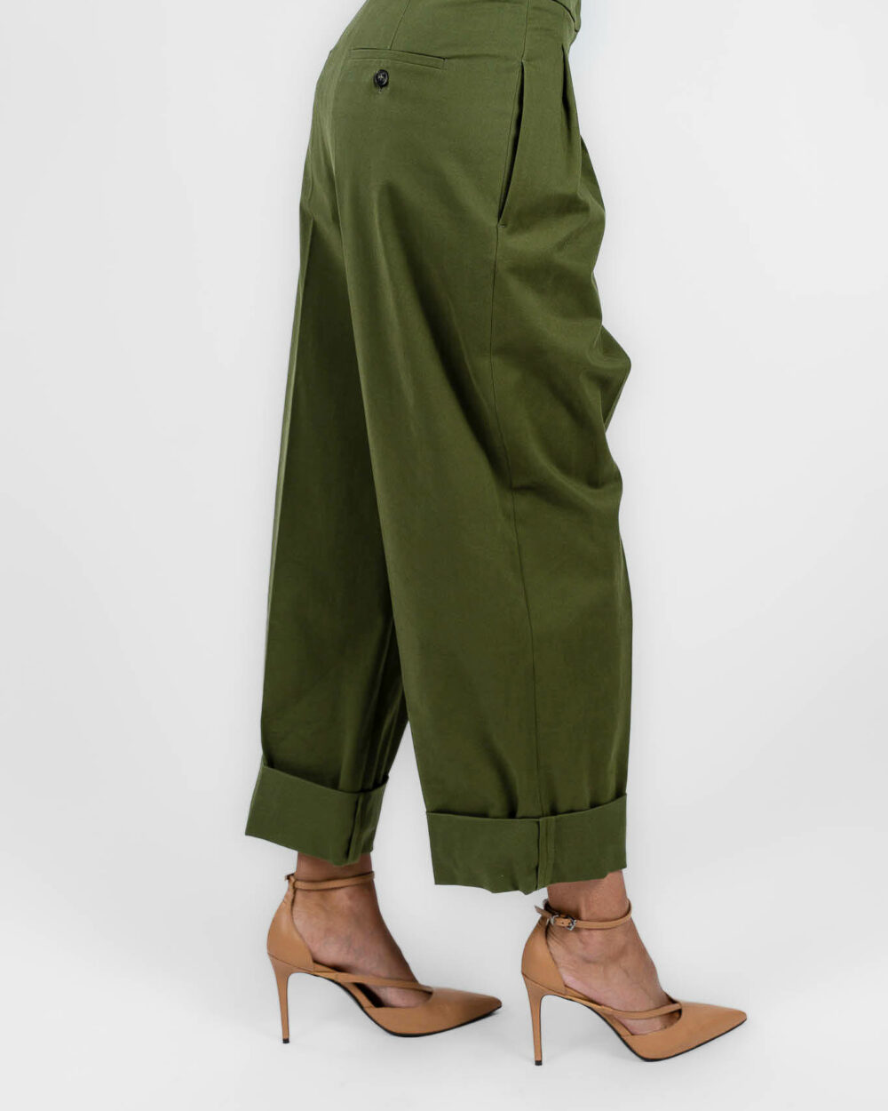 Weekend Maxmara - Pantalone a palazzo verde - immagine 2