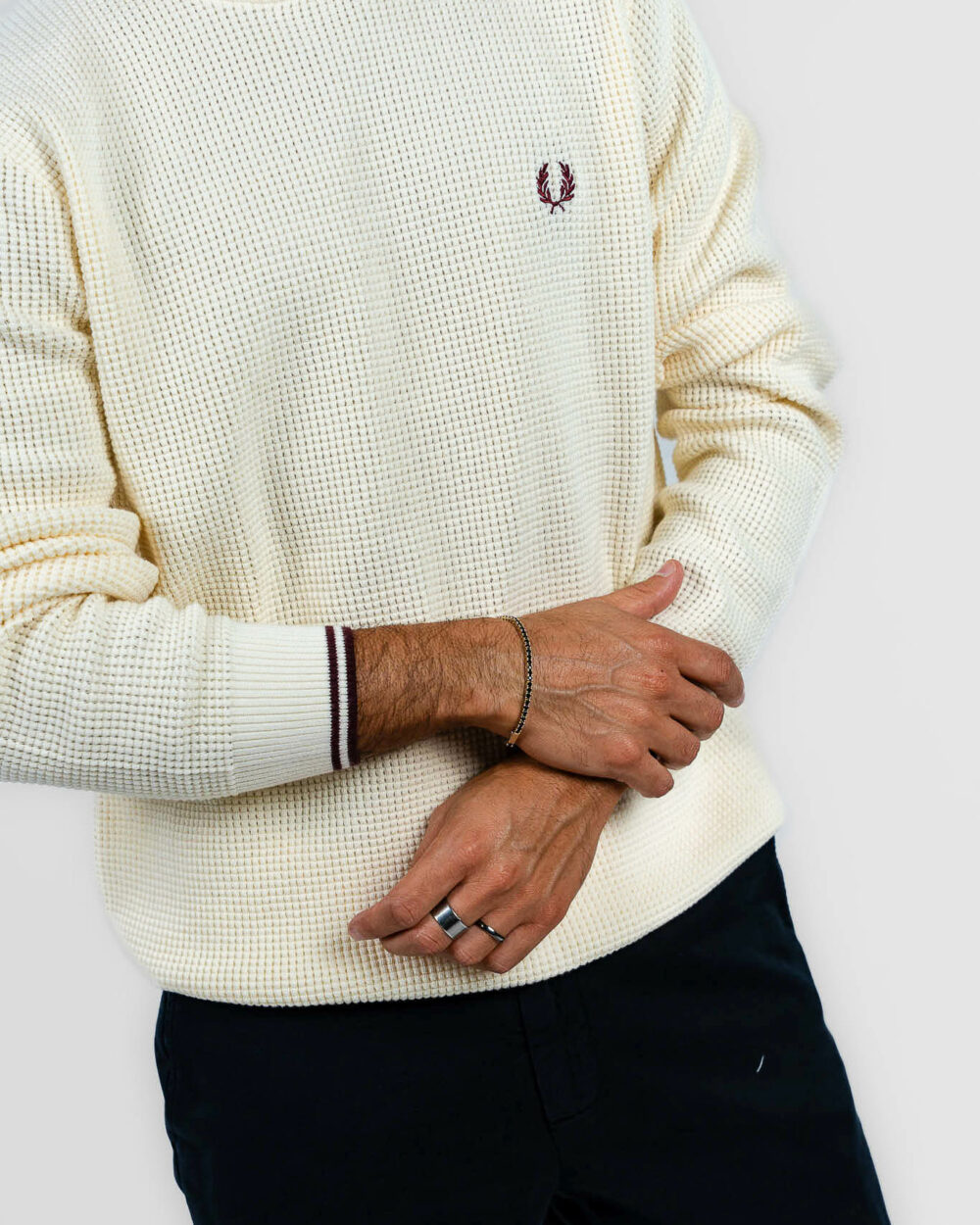 Fred Perry -  maglione ecru