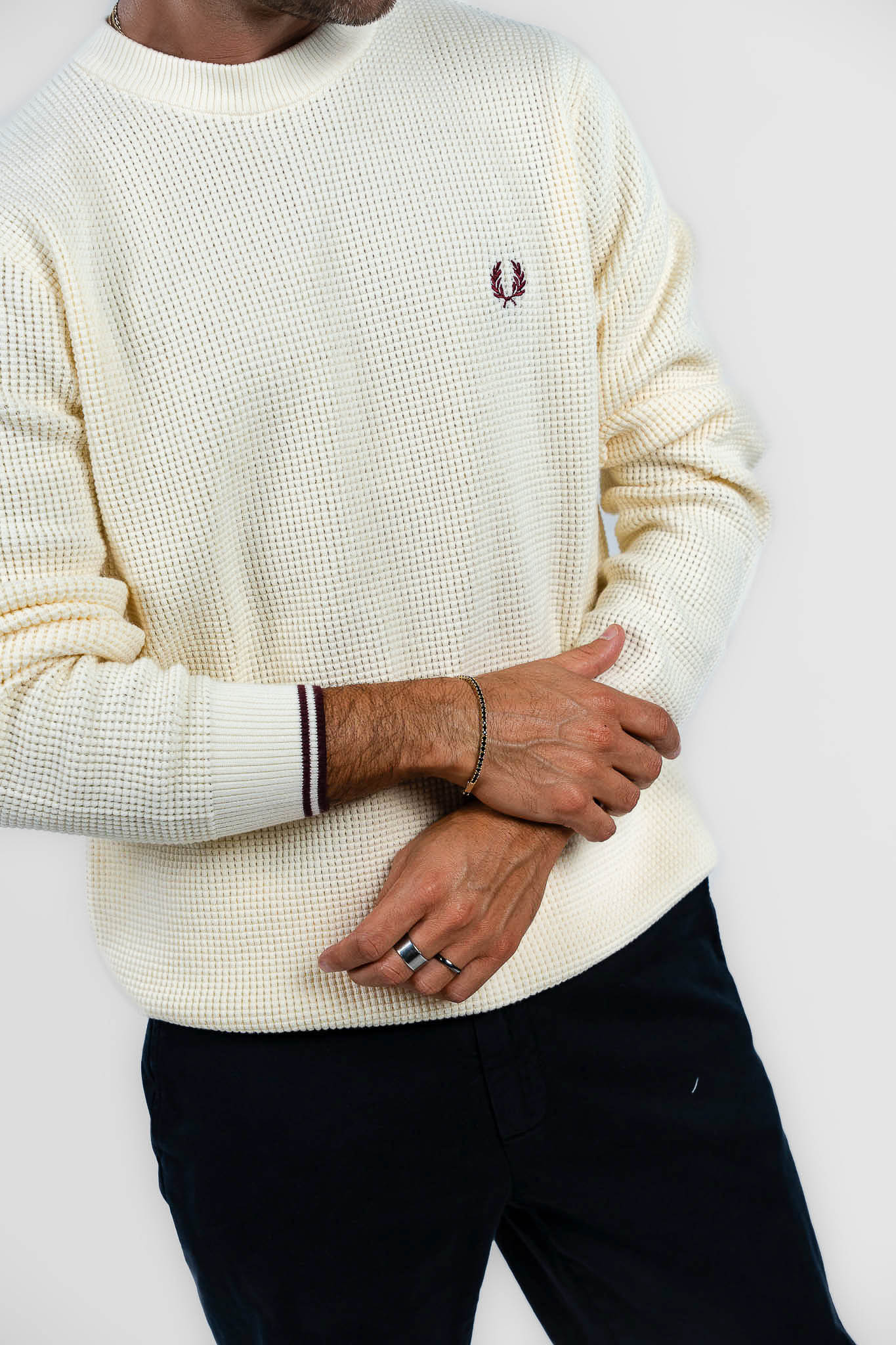 Fred Perry -  maglione ecru