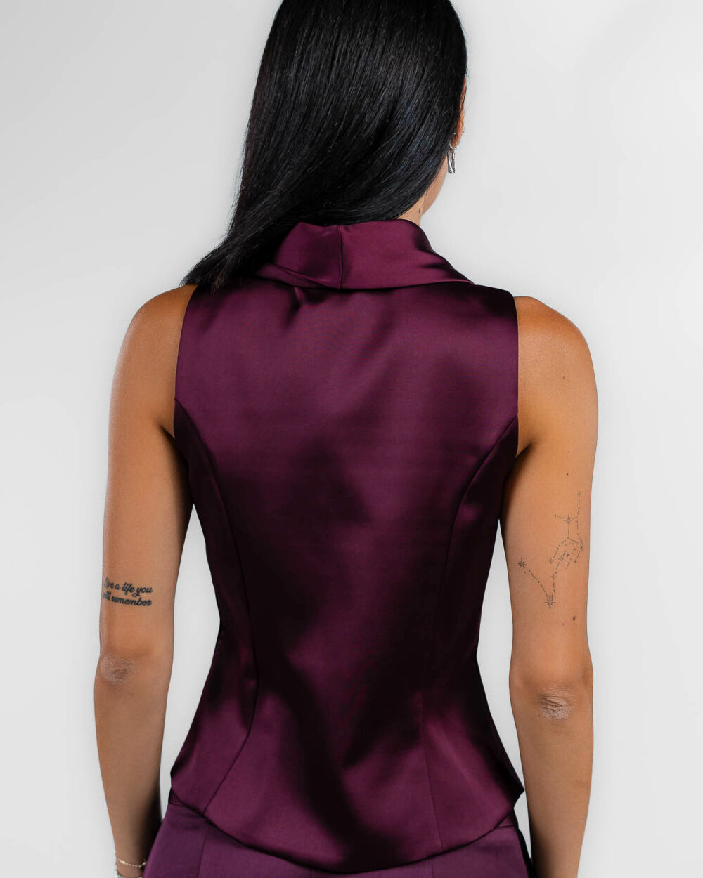 Rinascimento - Gilet doppiopetto bordeaux - immagine 3