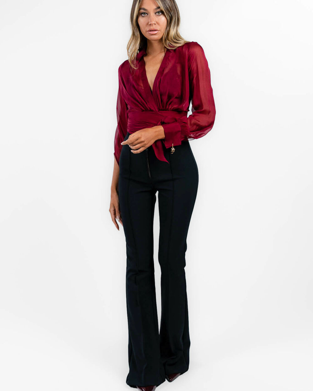 Elisabetta Franchi - camicia cigliegia - immagine 3