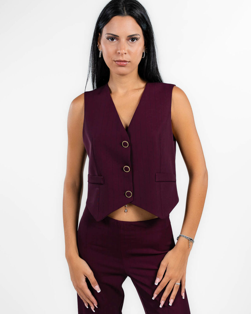 Rinascimento - Gilet bordeaux