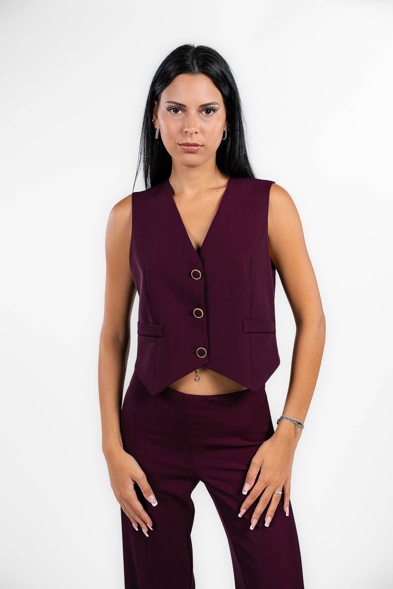 Rinascimento - Gilet bordeaux