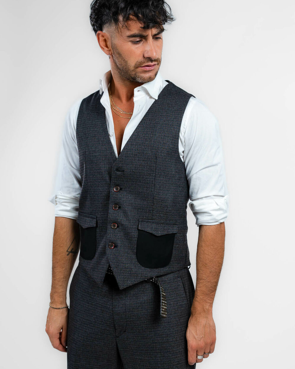 Over/D - gilet in fantasia - immagine 2