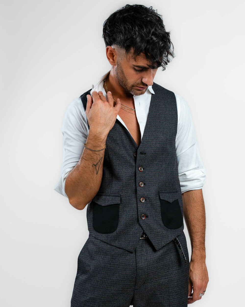 Over/D - gilet in fantasia