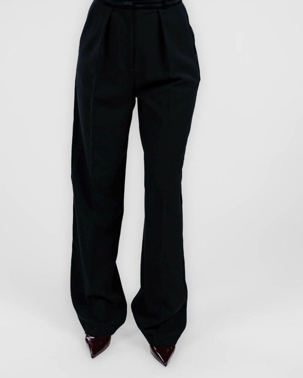 Elisabetta Franchi - pantaloni neri a palazzo