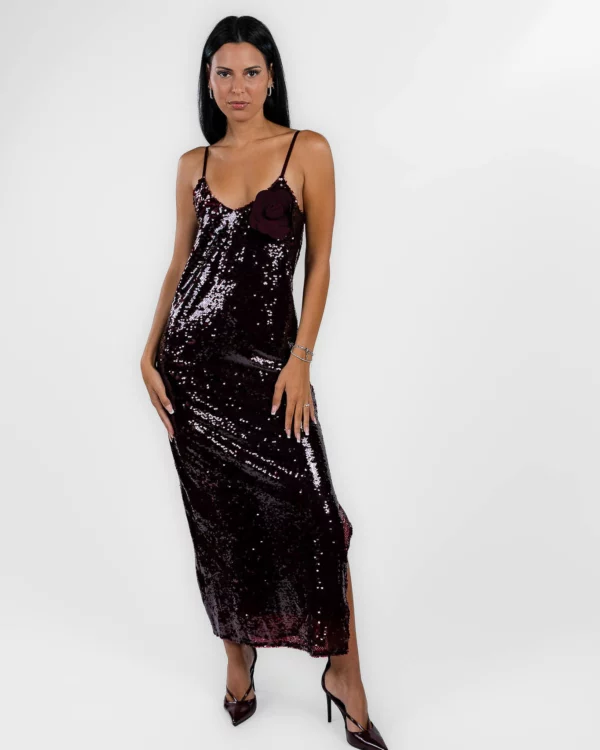 Rinascimento - Abito sottoveste bordeaux