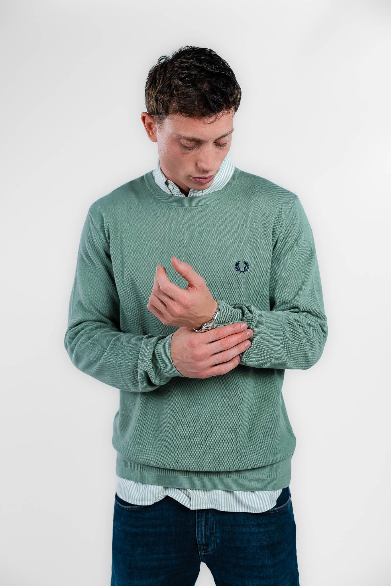Fred Perry - maglione verde salvia