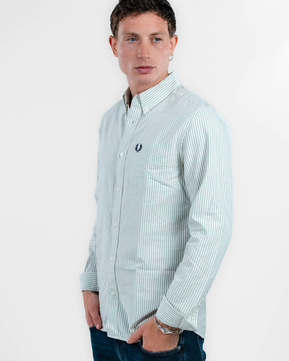 Fred Perry - camicia a righe - immagine 2