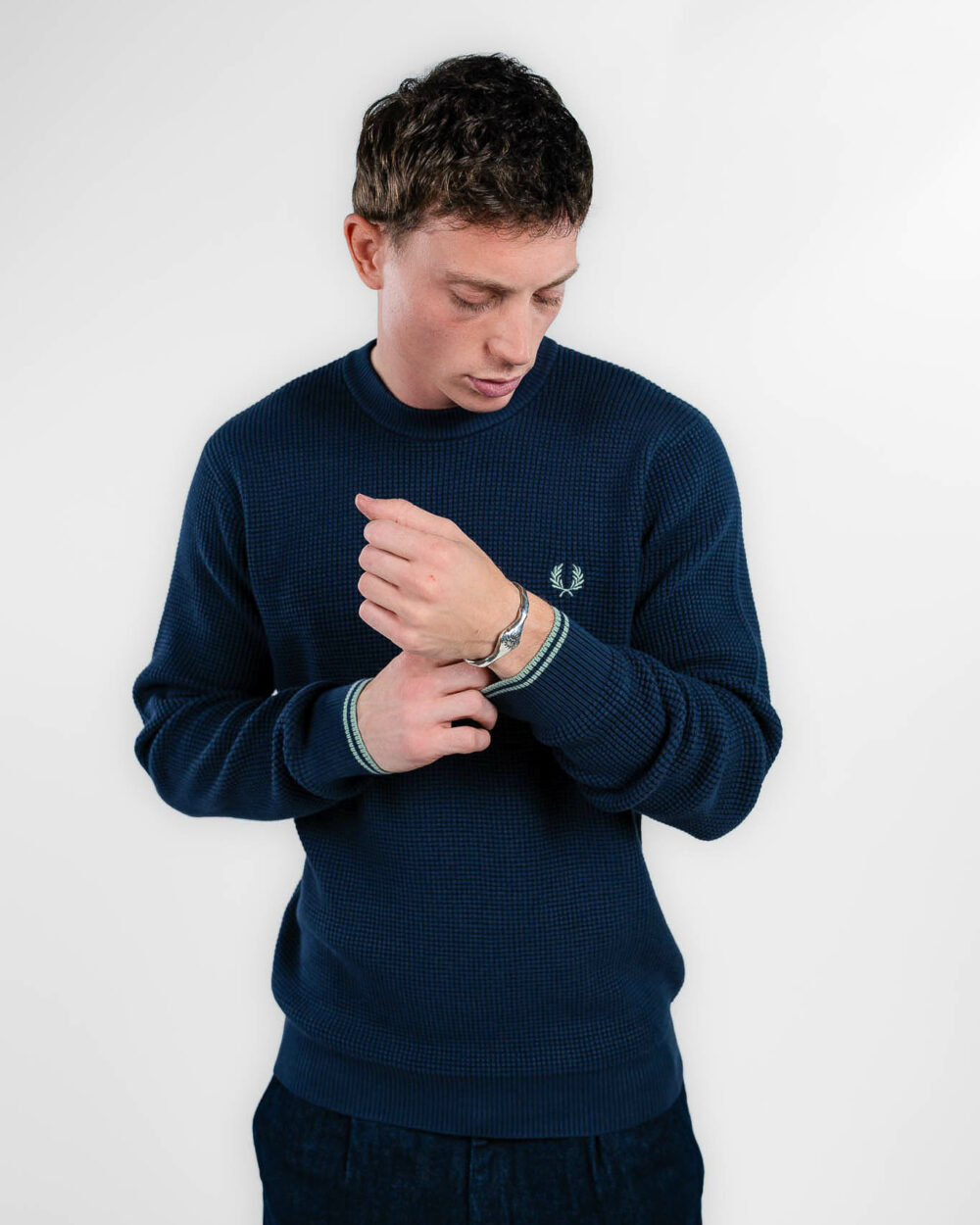 Fred Perry - maglione blu - immagine 3