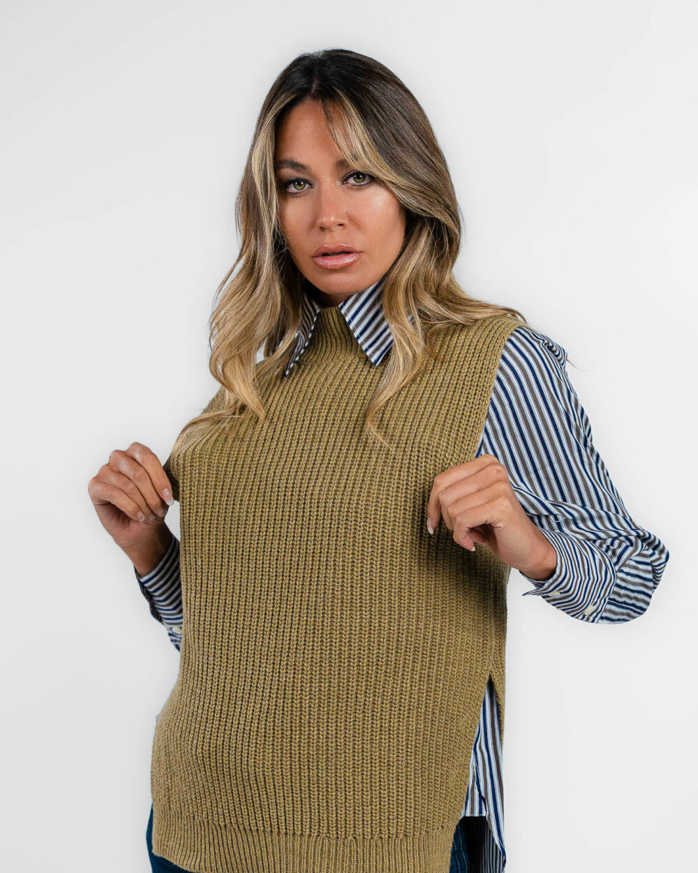 Roy Roger's - gilet in maglia