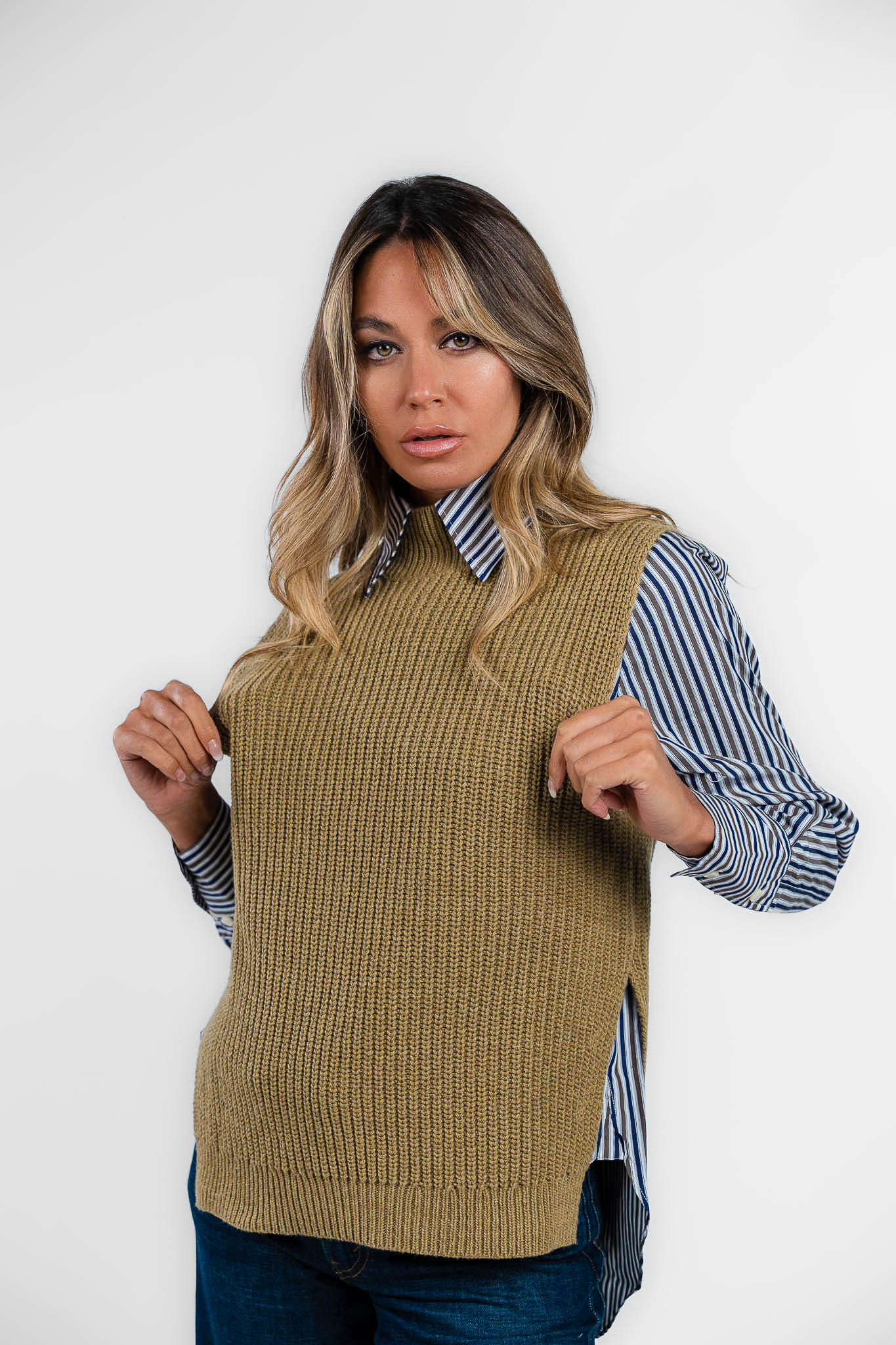 Roy Roger's - gilet in maglia