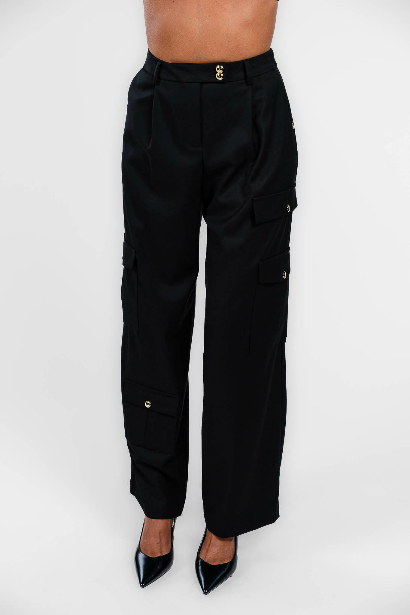Gaudì - Pantalone nero con tasconi