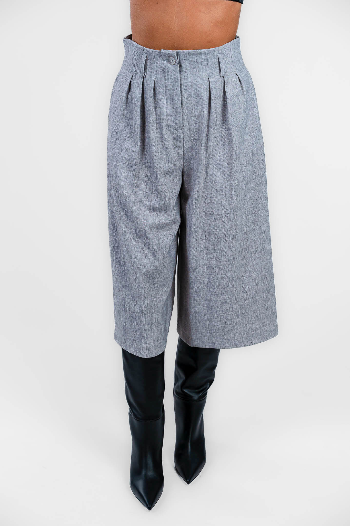 Rinascimento - Pantalone a palazzo grigio chiaro